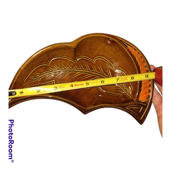 California USA Pottery 528 Lazy Susan Chip and Dip MCM Set - Picture 5 of 5